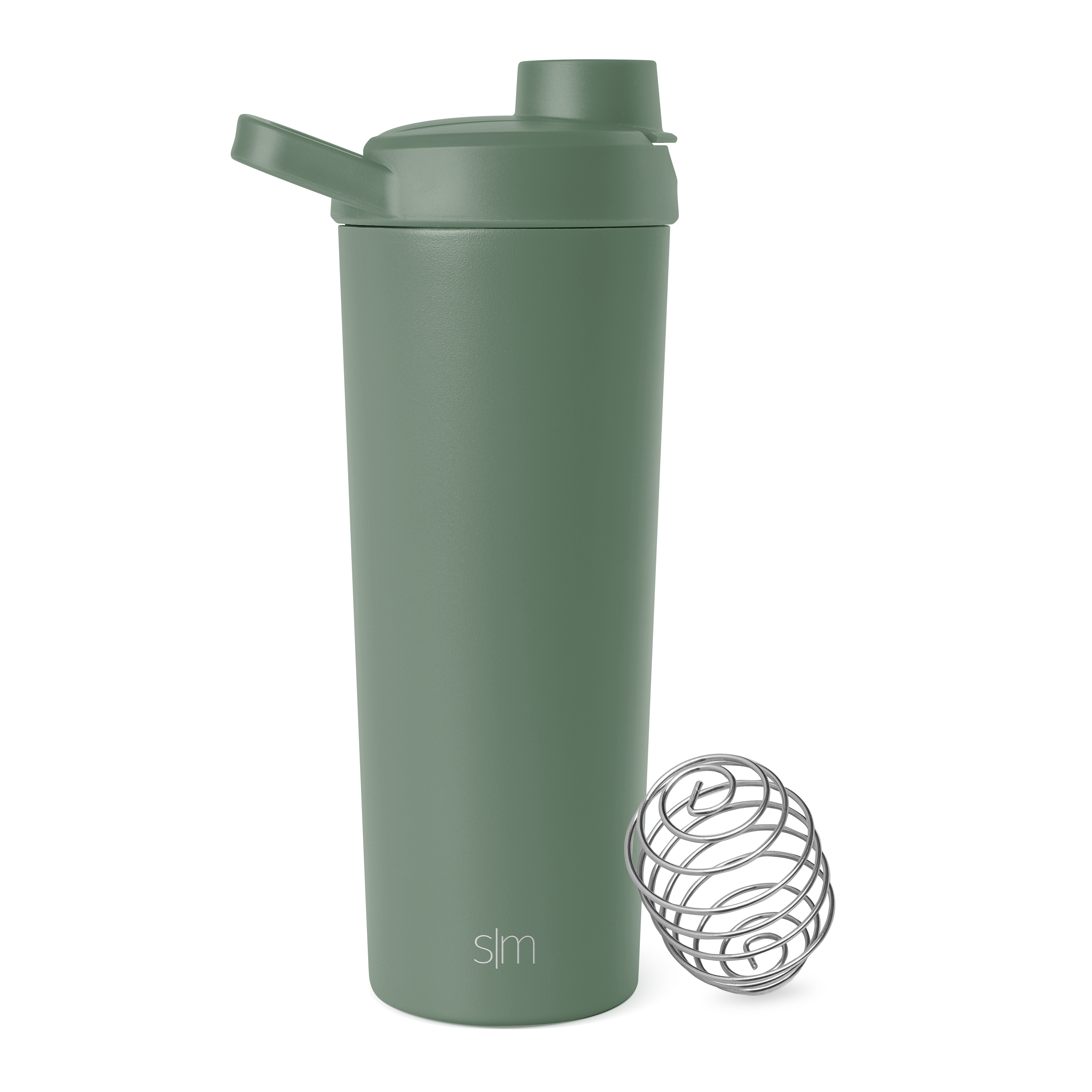Rally Protein Shaker - Olive Grove / Stainless Steel / CLS